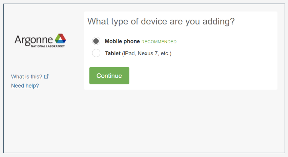 Device choice